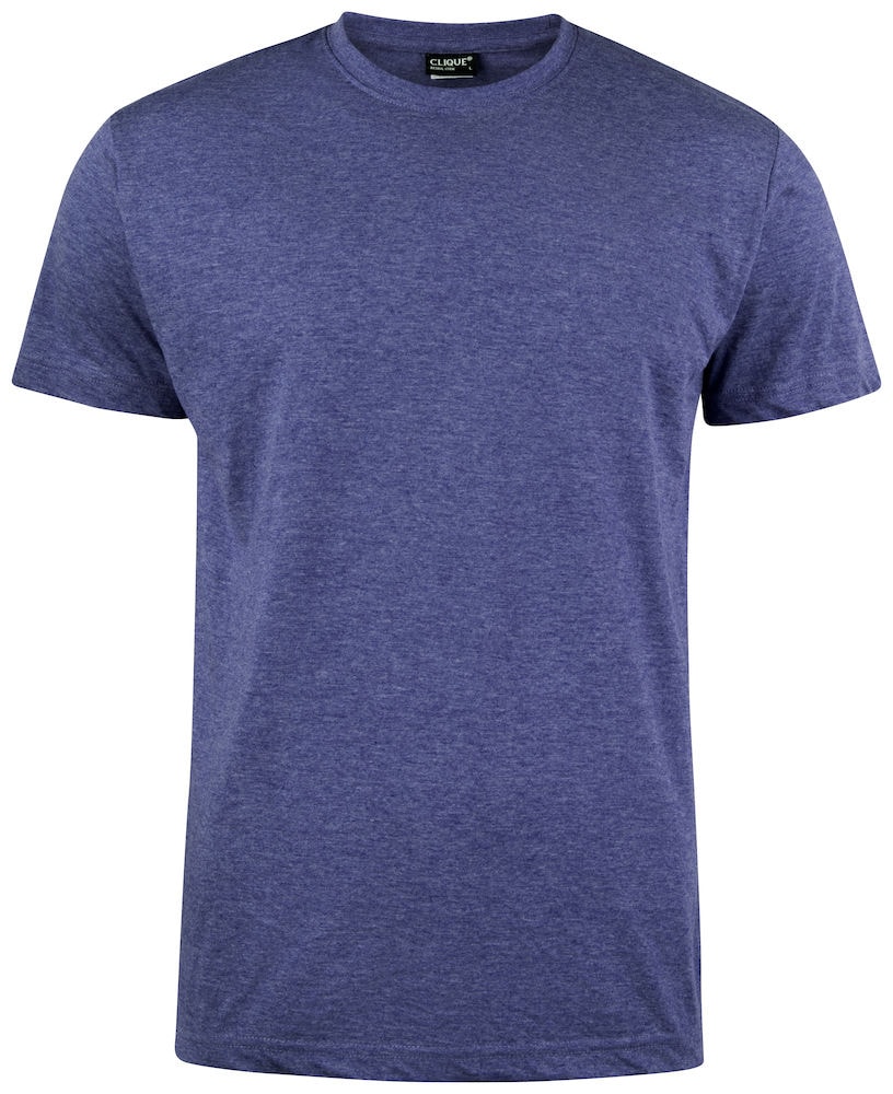 Clique T-Shirt Herren Marineblau Meliert - L