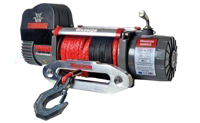 Warrior Winches Vinsj Samurai 9500 lb Premium – høy hastighet 12V stålvaier