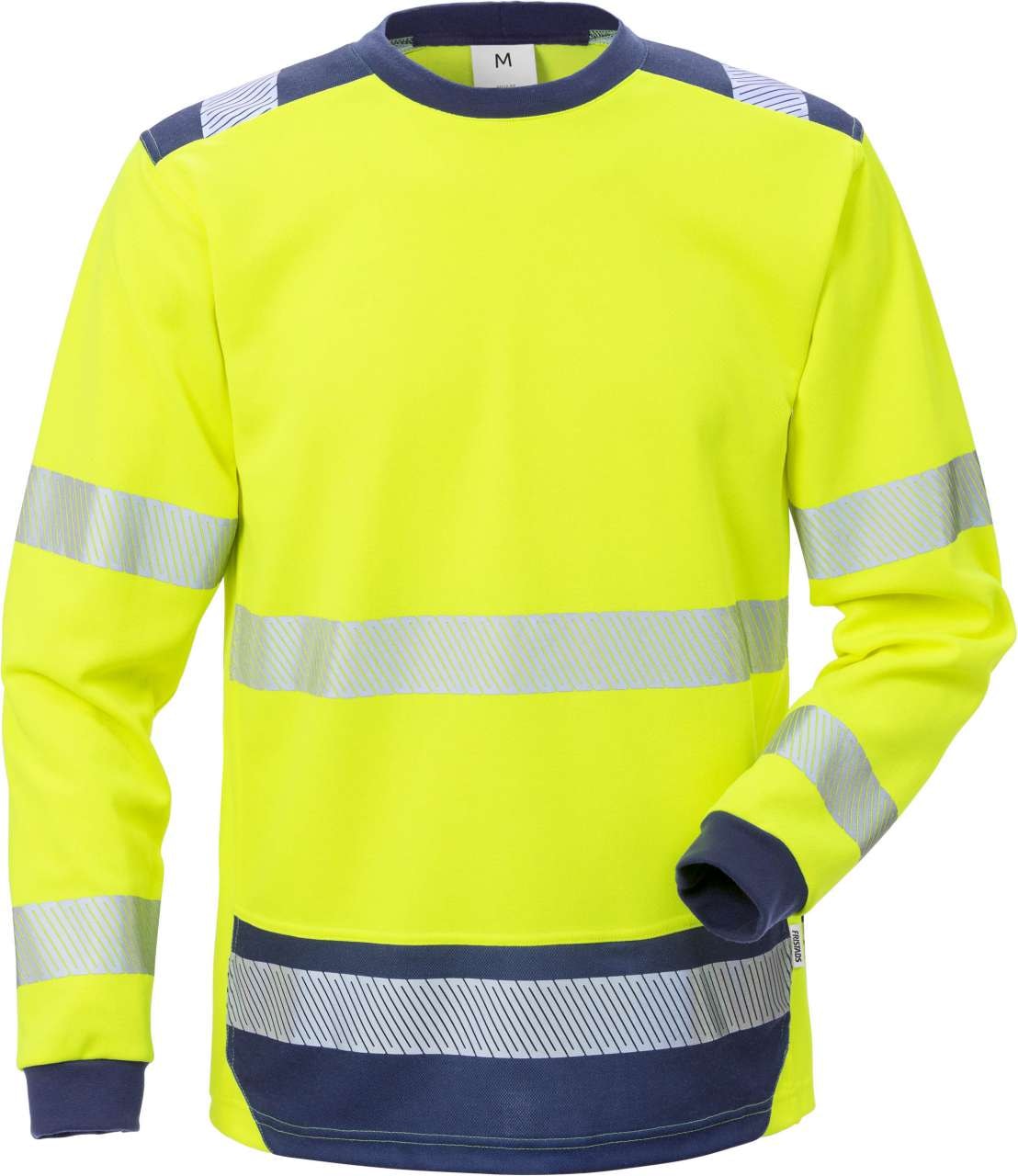 Fristads Høy synlighet T-skjorte, langermet cl 3 7724 THV Hi-Vis Gul / Svart 3XL