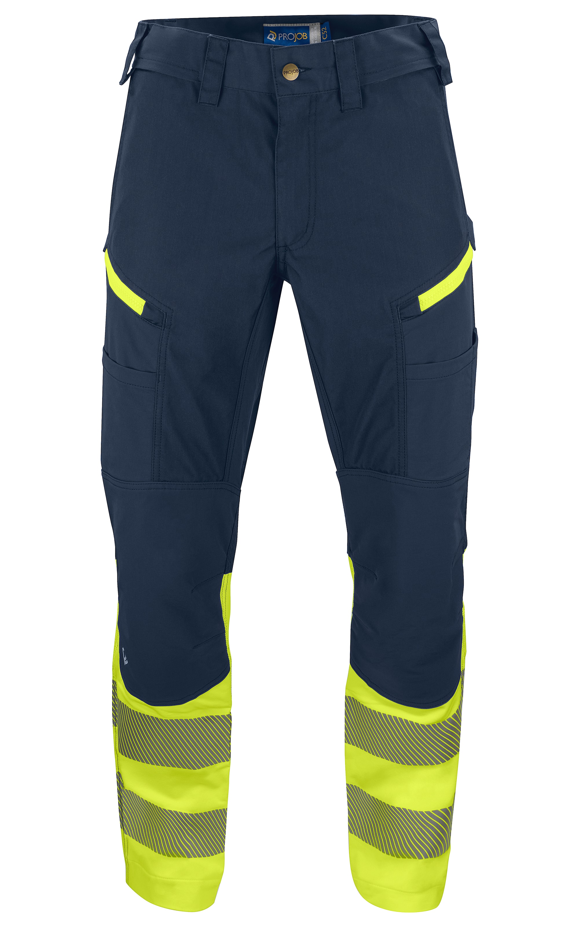 ProJob 6528 Stretch Hose En Iso 20471 Klasse 1 - Orange/Black - C156