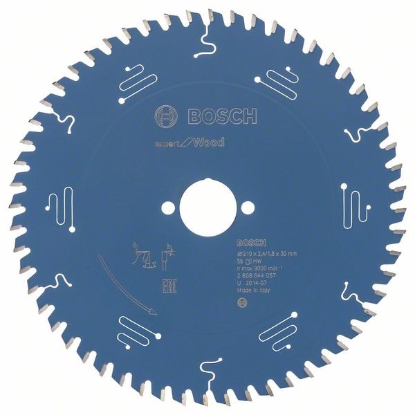 Bosch Sagblad Expert Wood 210x3x2,4 mm 56T