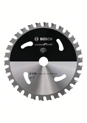 Bosch Standard for Steel -pyörösahanterä johdottomiin sahoihin 136 x 1,6 / 1,2 x 15,875 T30