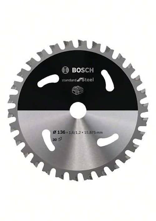 Bosch Standard for Steel-rundsavklinge til batteridrevne save 136x1,6/1,2x15,875 T30
