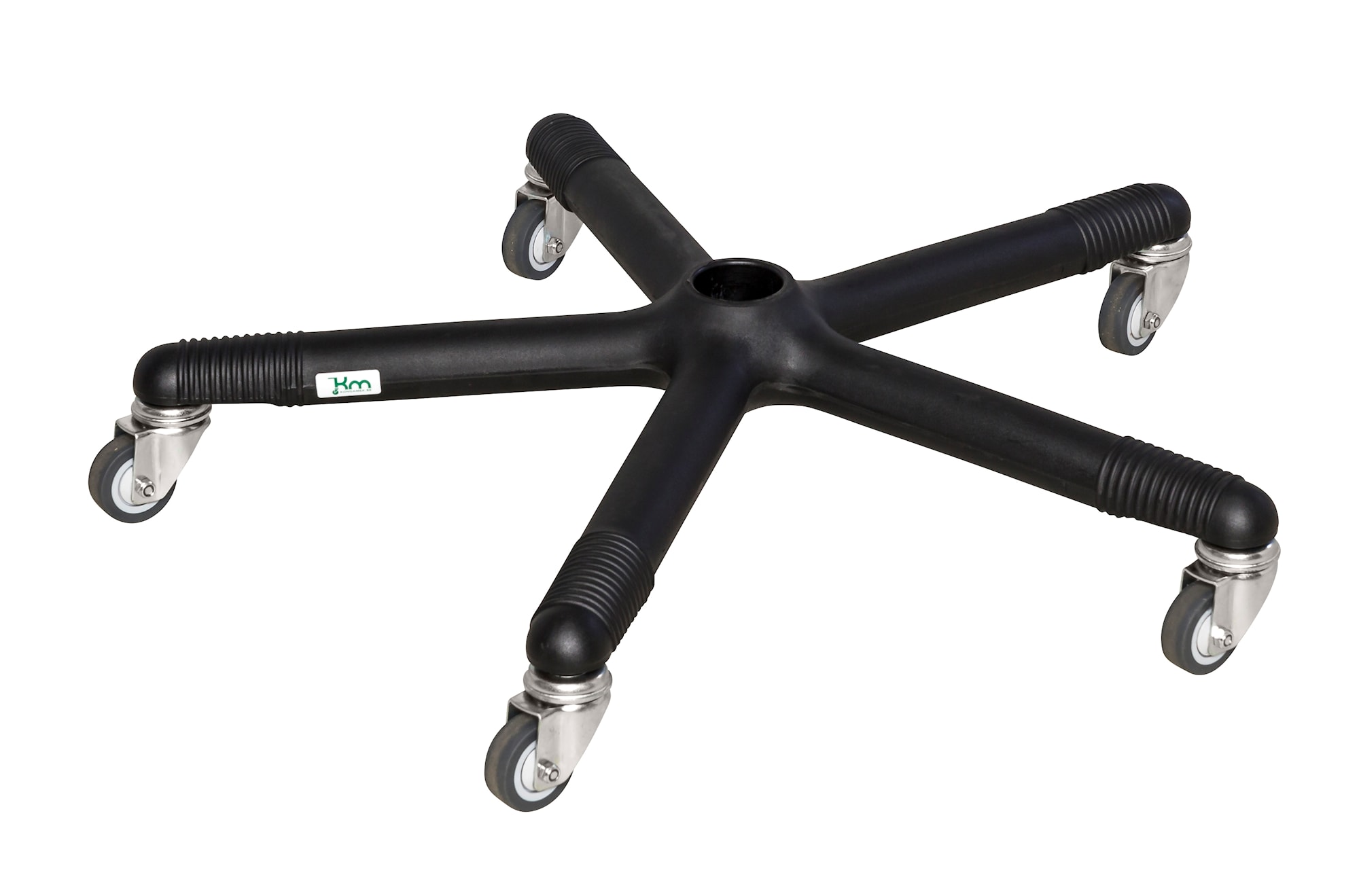 Rengaskärry KMD2, 650x650x130 mm, 120 kg, musta, 5 kääntyvää