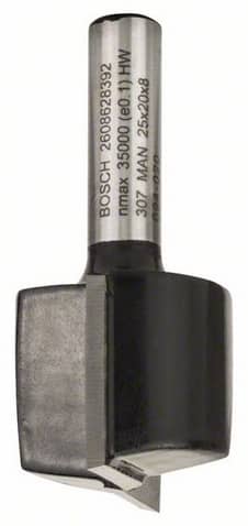 Bosch Notfræser, 8 mm, D1 25 mm, L 20 mm, G 51 mm