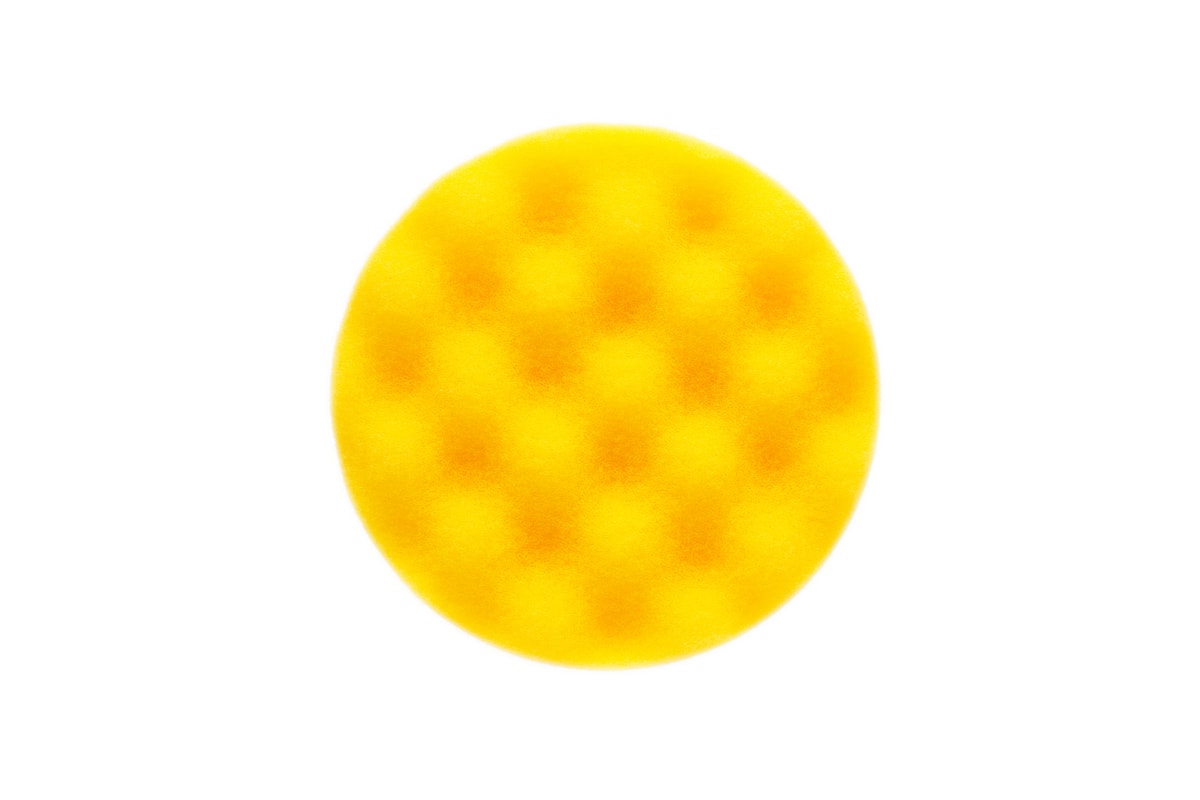 Mirka Polersvamp Gul Våfflad 150x25mm 2-pack