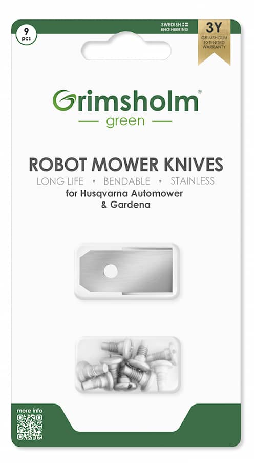GrimSholm Knives til Husqvarna Automower 9 PCS