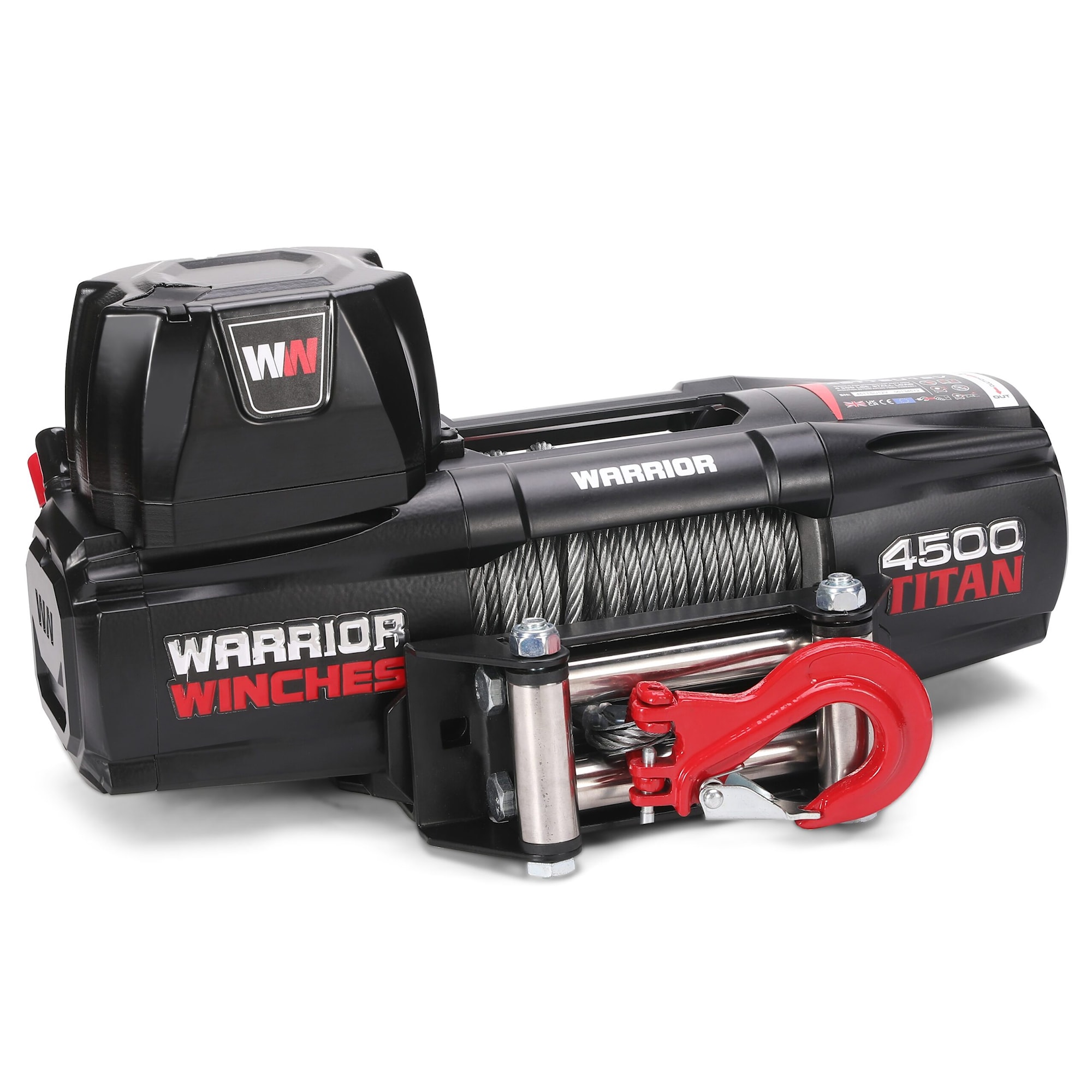 Warrior Winches Vinsch Titan 4500 Elektrisk vinsch - Stålvajer 24V