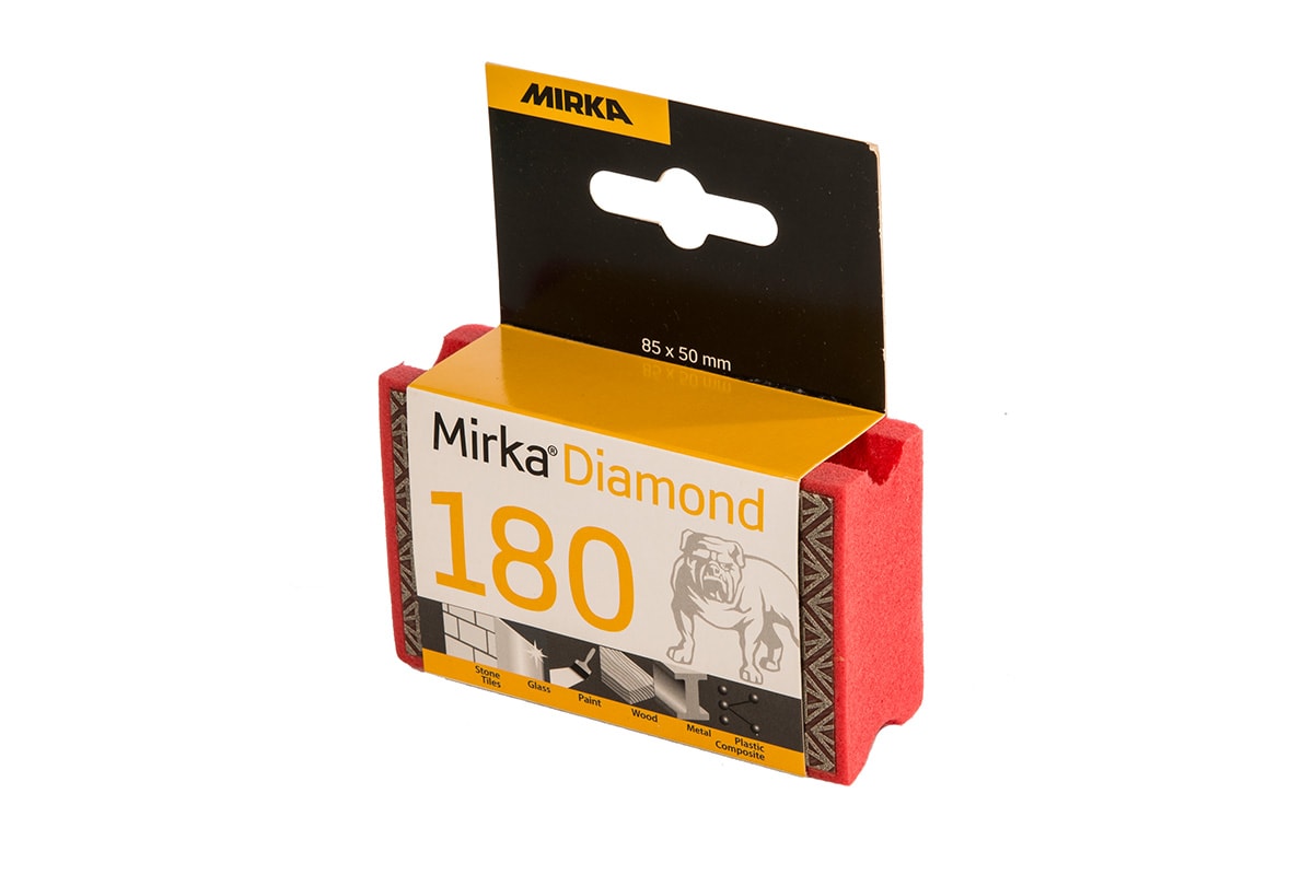 Mirka Slipsvamp Diamant 85x50mm 400 UF Gul