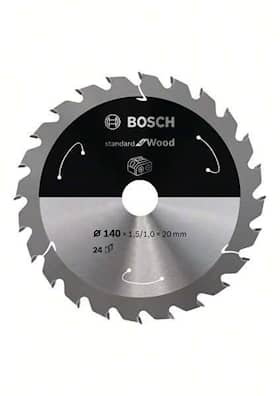 Bosch Standard for Wood -pyörösahanterä johdottomiin sahoihin 140 x 1,5 / 1 x 20 T24