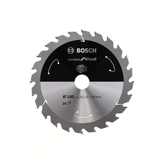 Bosch Standard for Wood-rundsavklinge til batteridrevne save 140x1,5/1x20 T24