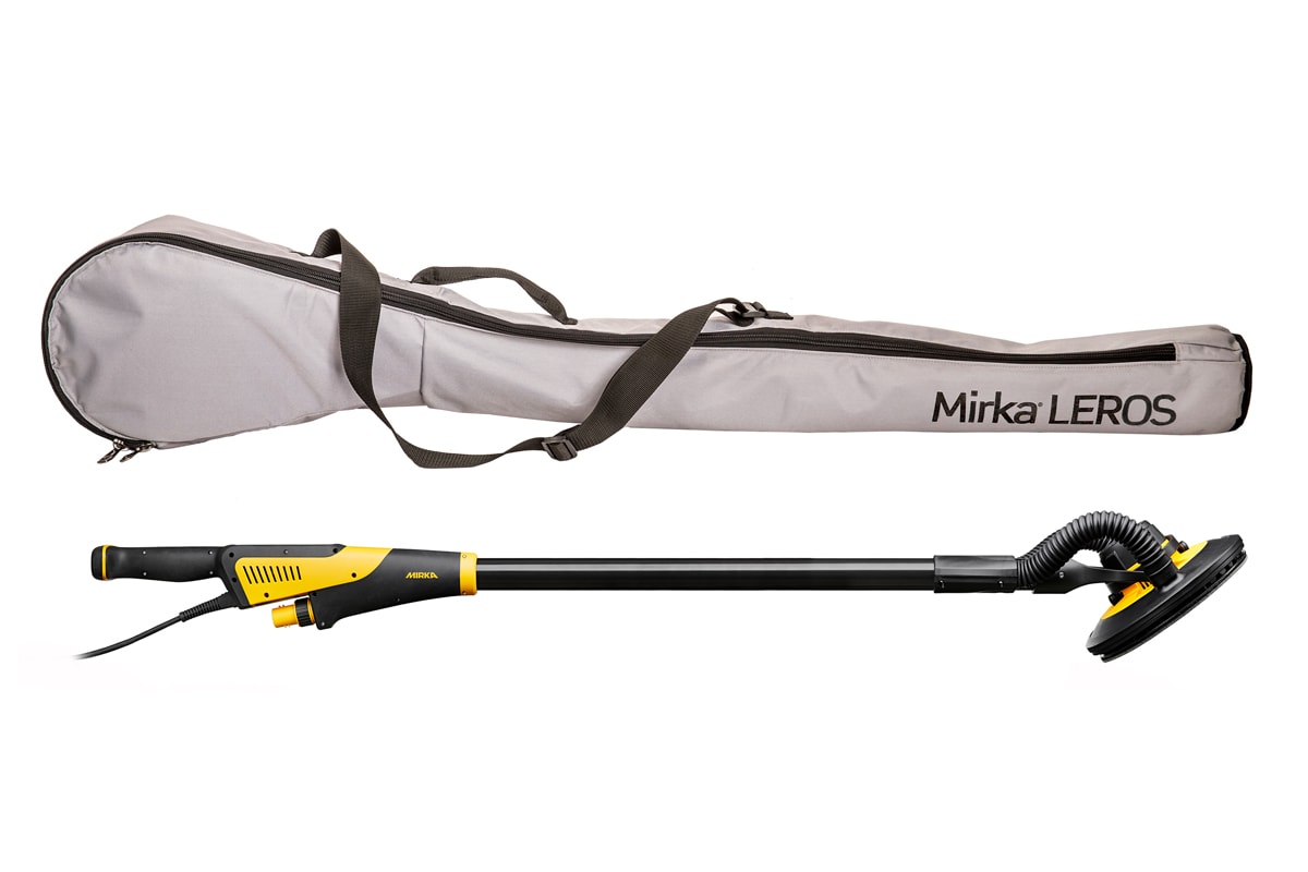 Mirka Vägg- & takslipmaskin LEROS 950CV 225mm 230V, platta + skruvar i väska