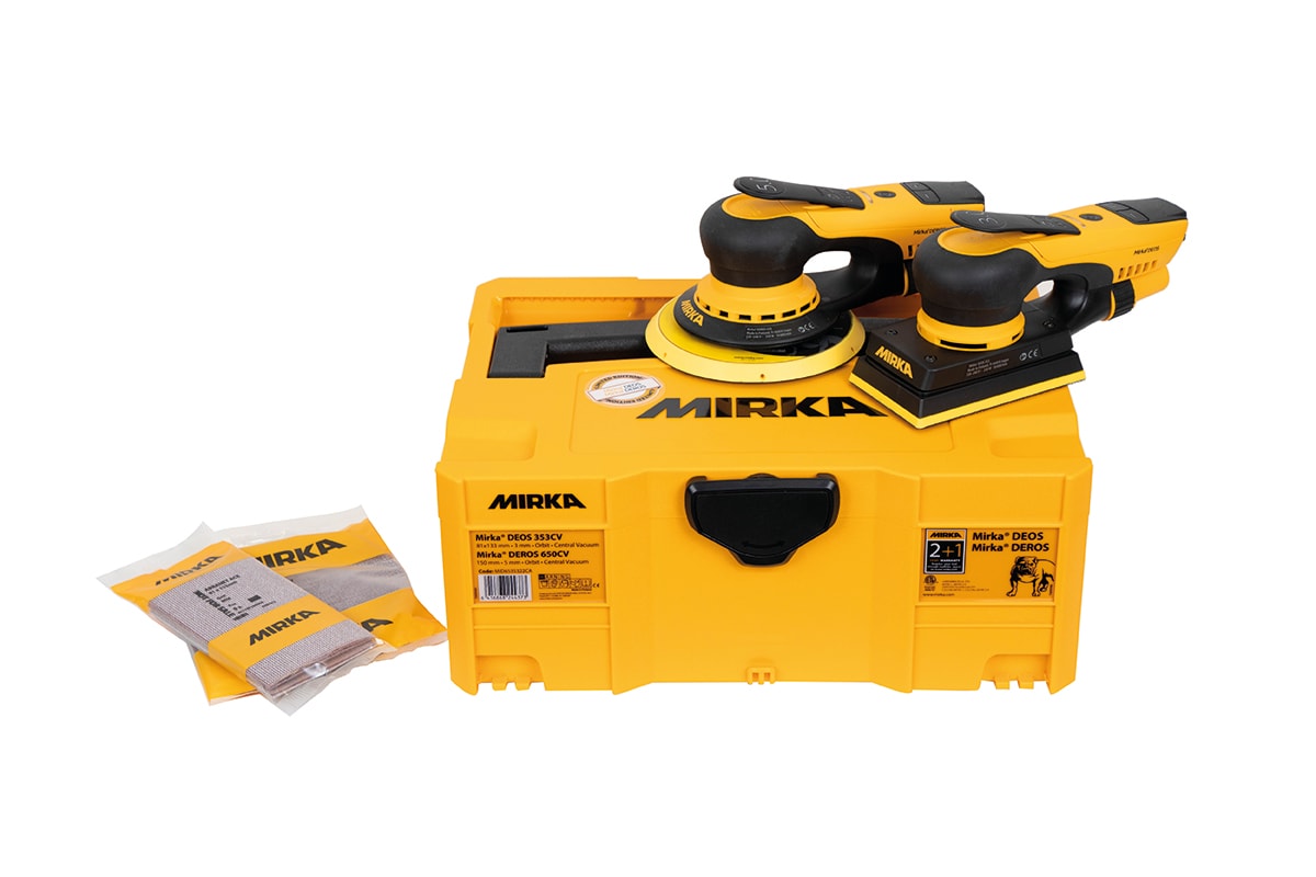 Mirka Kit DEROS 650CV + DEOS 353CV Case