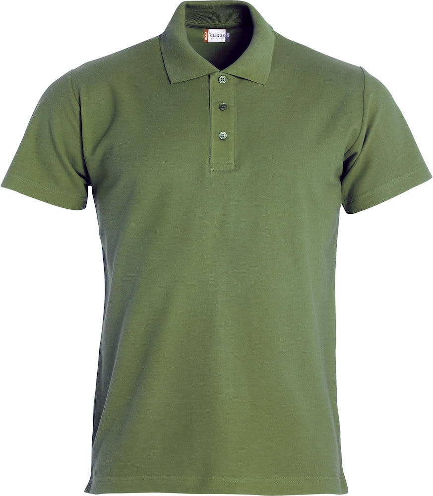 Clique Basic Poloshirt Herren Militärgrün XXL