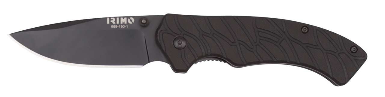 Irimo Foldekniv 190 mm, Sort Stål