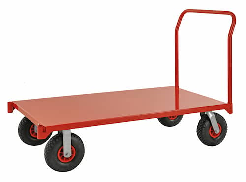 Kongamek 140 x 76 cm Röd Stor Plattformsvagn