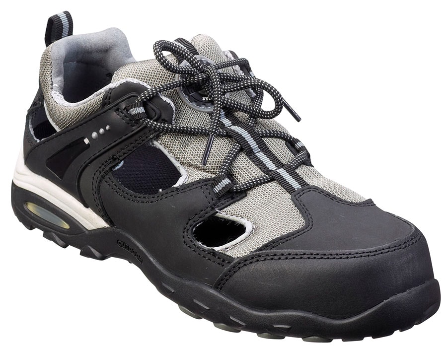 Blåkläder Turvasandaali S1P - Meleerattu Musta/Harmaa - 47