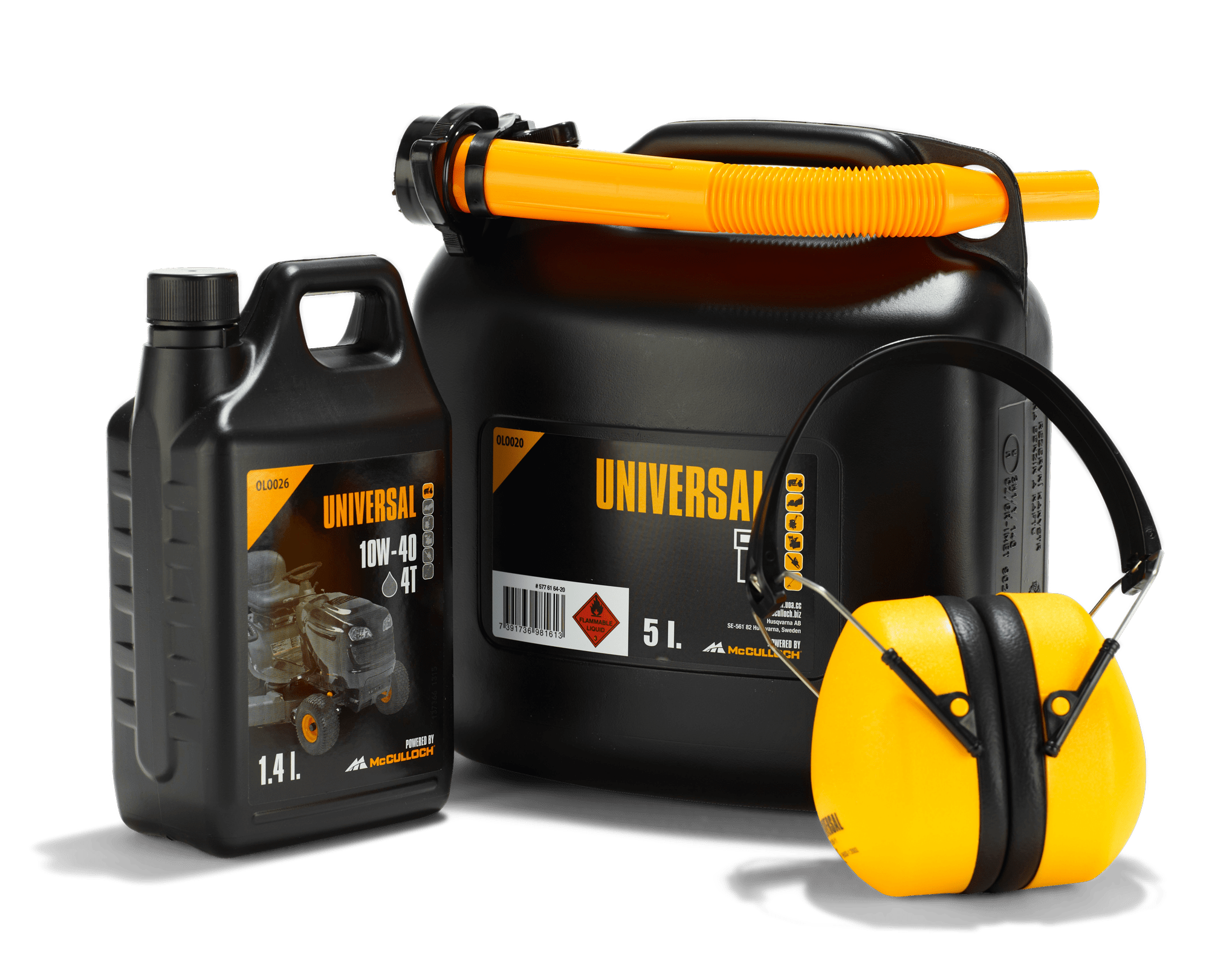 McCulloch startsett for hagetraktorer