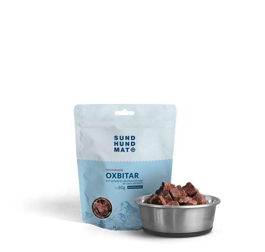 Sund Hundmat Frystorkade Oxbitar 60g