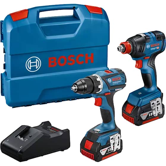 Bosch Værktøjspakke 18V GSR / GDX med 2 stk 5,0Ah batteri og oplader GAL 18V