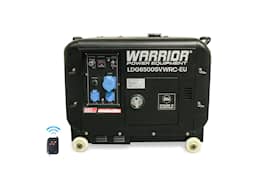 Warrior aggregat 5.5kW 1-fase diesel, trådløs fjernstyring