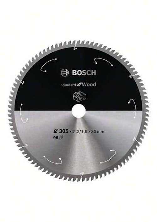 Bosch Standard for Wood-sirkelsagblad for batteridrevne sager 305x2,2/1,6x30x T96