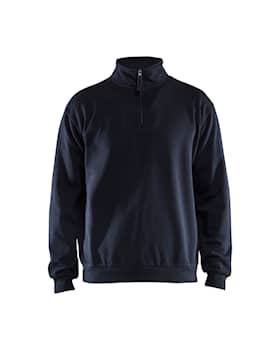 Blåkläder 3587-1169 Sweatshirt Half-zip Mörk marinblå 4XL