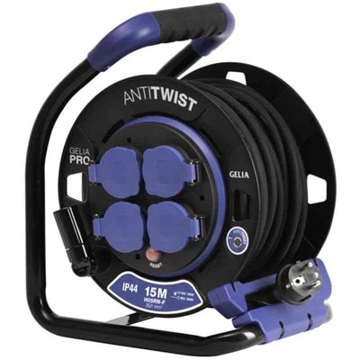 Gelia Kabeltrommel Schnell Nav 15m 3g1 Erdung H05rn-f Ip44