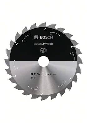 Bosch Standard for Wood-sirkelsagblad for batteridrevne sager 216x1,7/1,2x30 T24