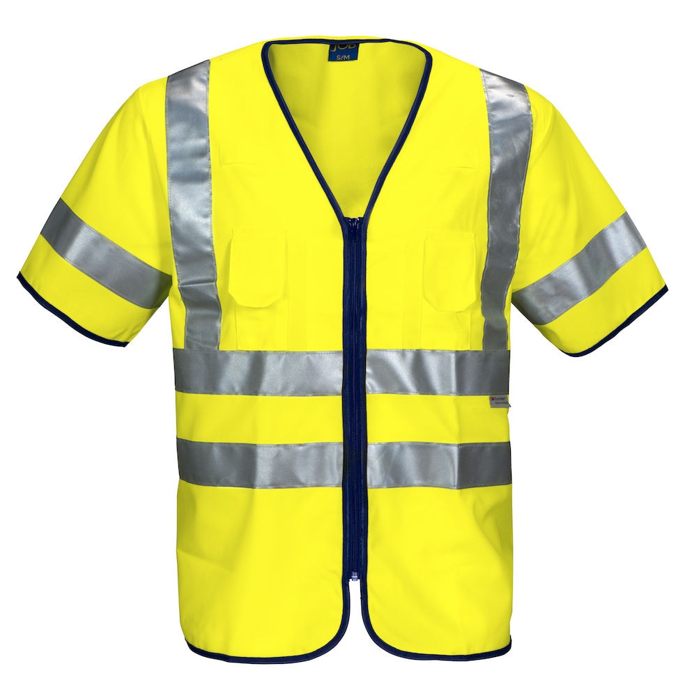 ProJob 6707 Hv Vest En Iso 20471 Klasse 3 - Yellow/Navy - M