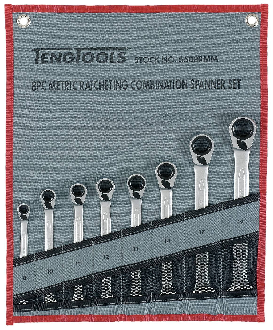 Teng Tools U-ringspärrnyckelsats 6508RMM 8-19mm 8 delar