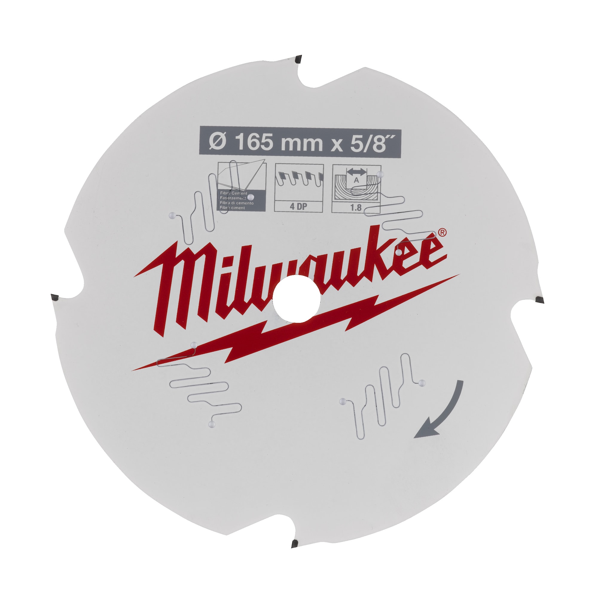 Milwaukee Cirkelsågkl. F165X15,87X1,8X4D