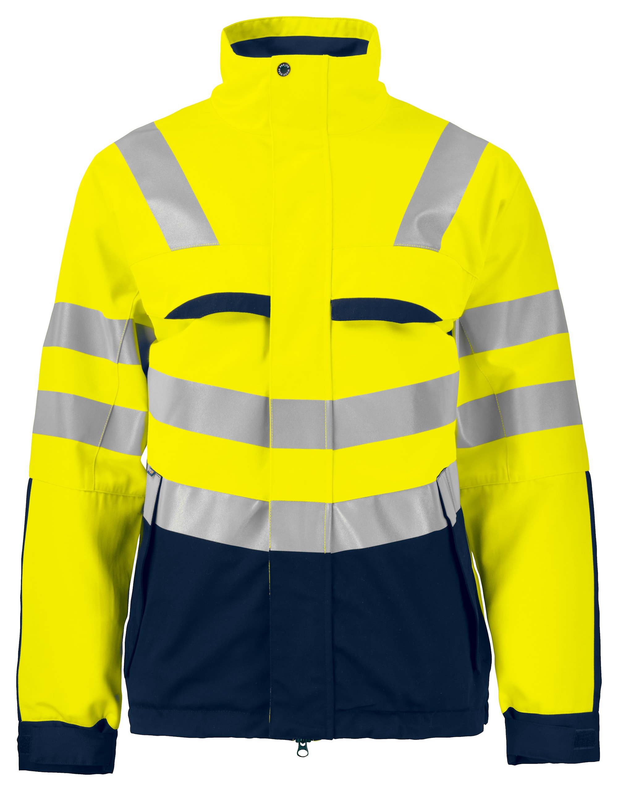 ProJob 6415 Jakke En Iso 20471 Kl 3/2 - Yellow/Navy - 3XL