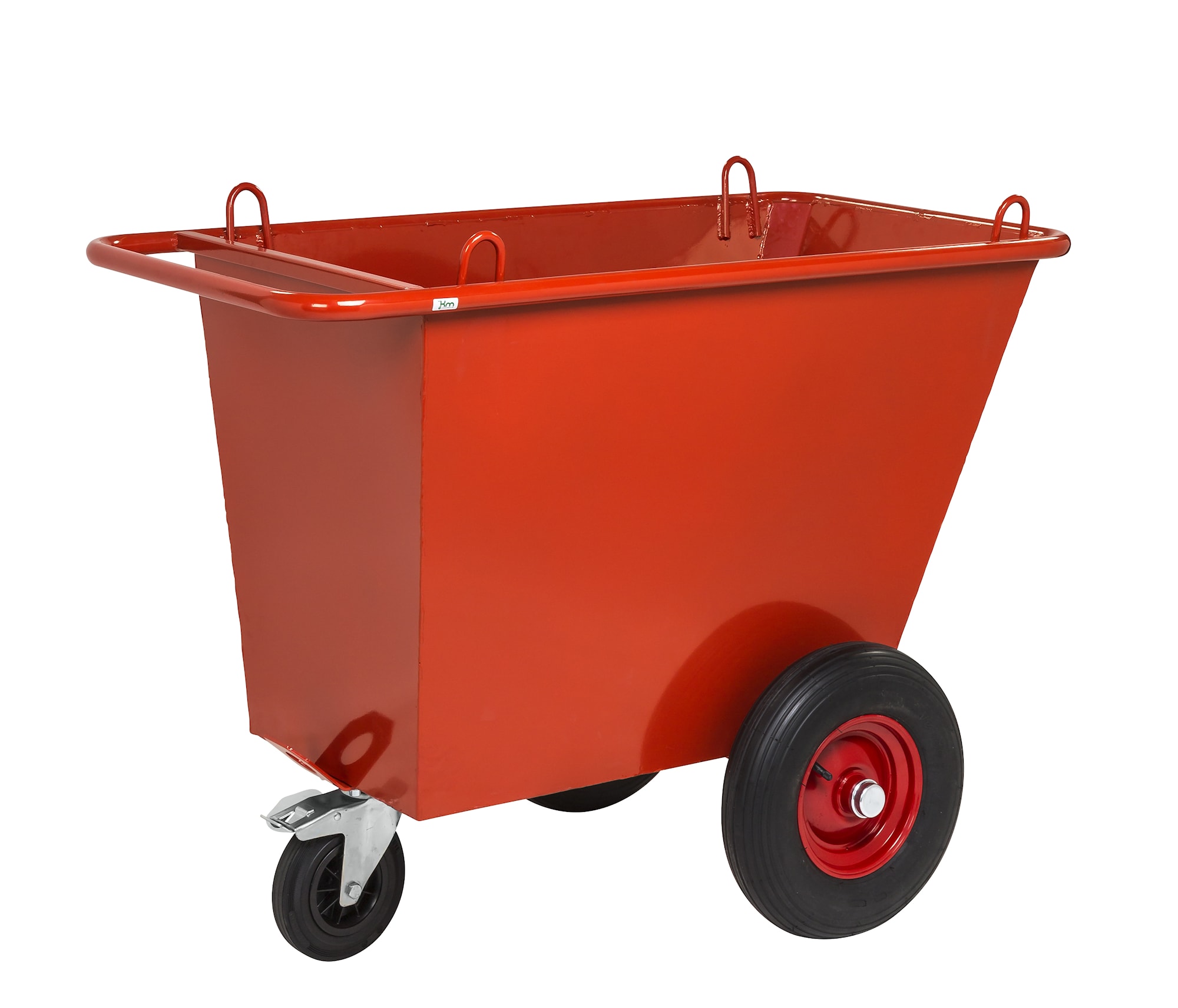 Kongamek Rød Avfallstraller 400 l