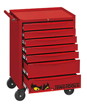 Teng Tools Verktygsvagn TCW707EV 7 lådor, röd