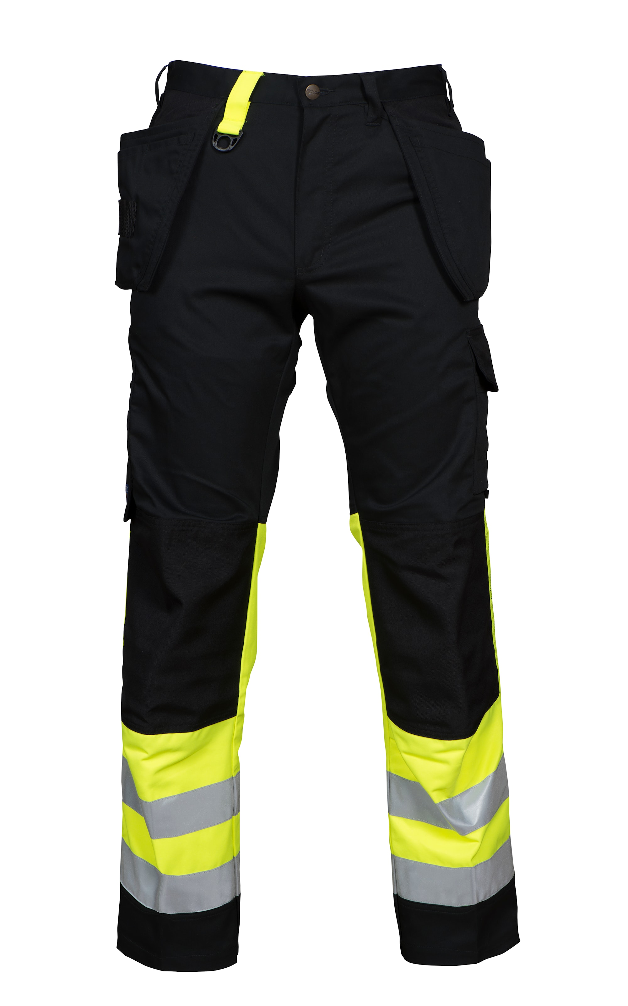 ProJob 6502 Håndverksbukse En Iso 20471 Kl 1 - Yellow/Black - C156