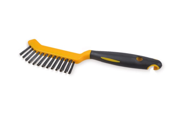 Osborn Bremsebørste 2-rækker 0,30mm stål, plasthåndtag