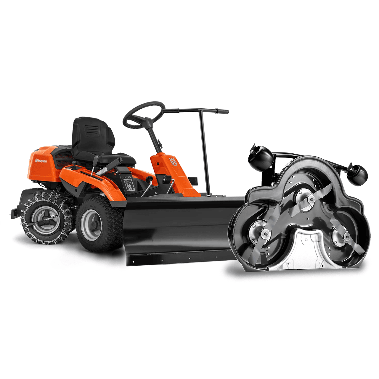 Husqvarna Rider R 214TC Åkgräsklippare Plogpaket