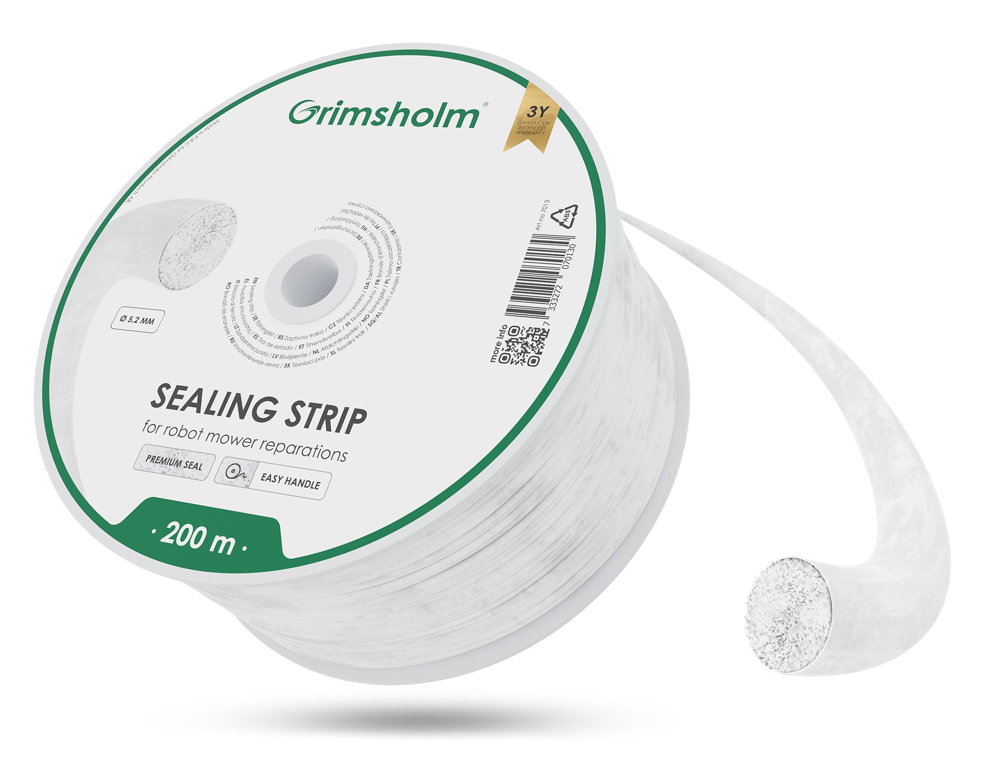 Grimsholm Robot mower sealing strip 5.2 mm, 200 m