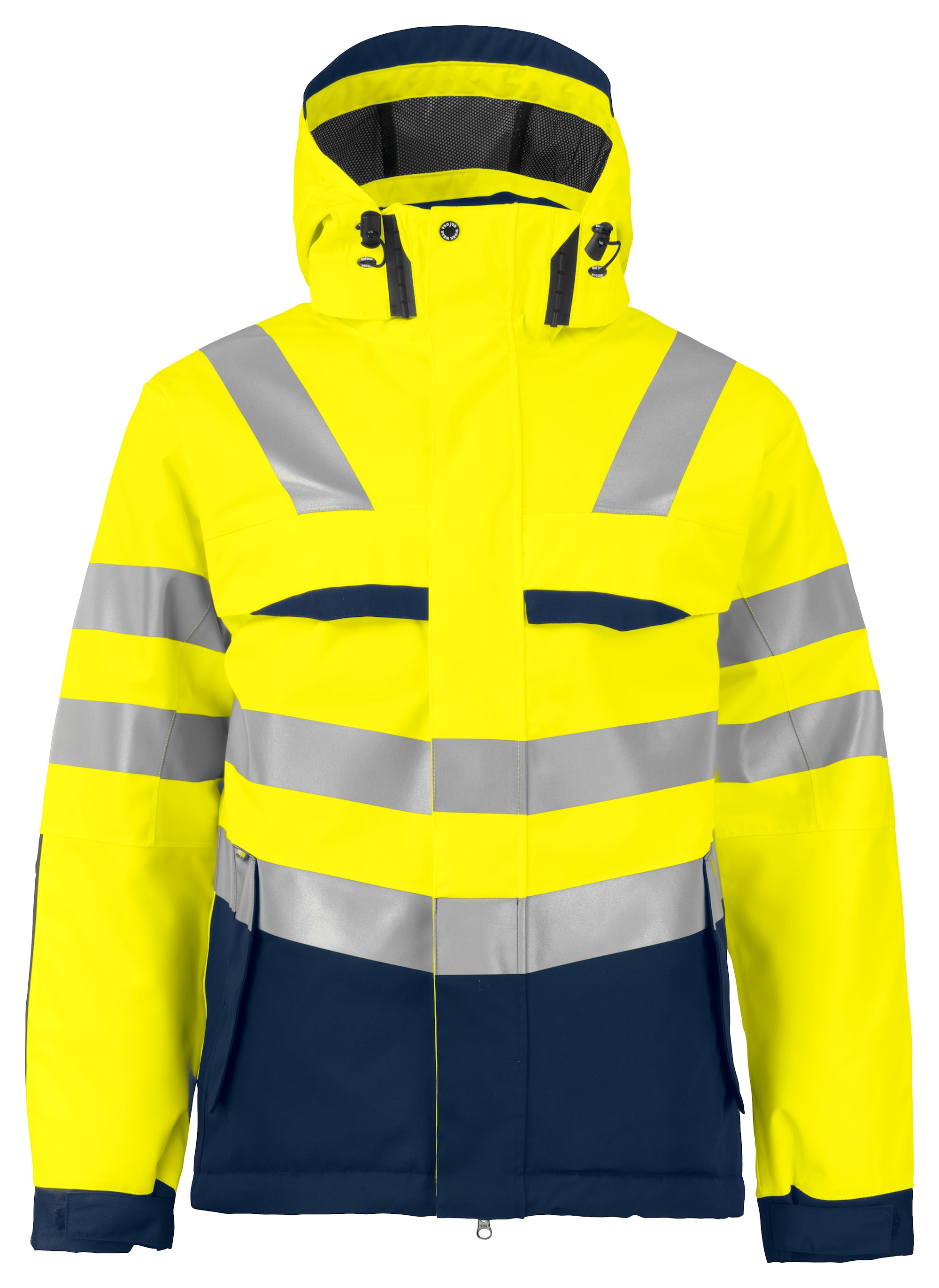 ProJob 6422 Vinterjakke En Iso 20471 Kl 3 - Yellow/Navy - XXXL