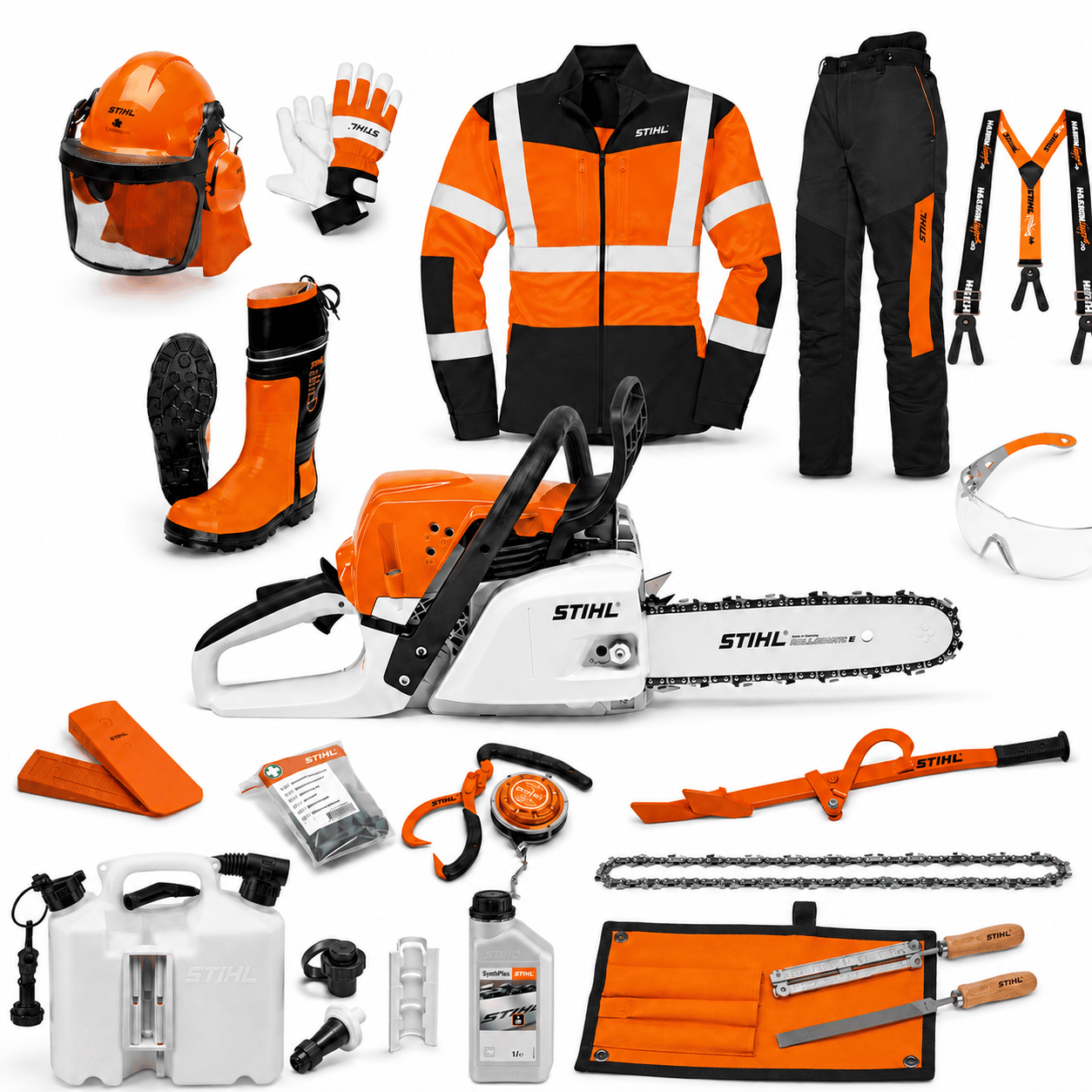 STIHL paket inför Motorsågskörkort A+B inkl. MS 251 och Skyddsutrustning