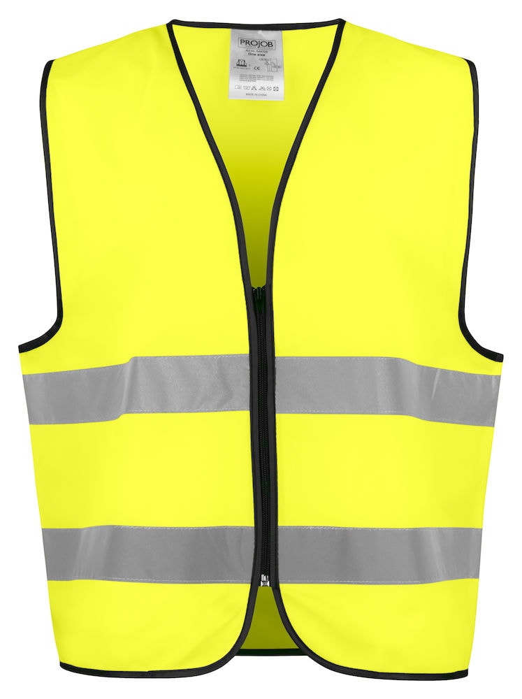 ProJob 6709 Weste En Iso 20471 Klasse 2 - Yellow/Black - One Size
