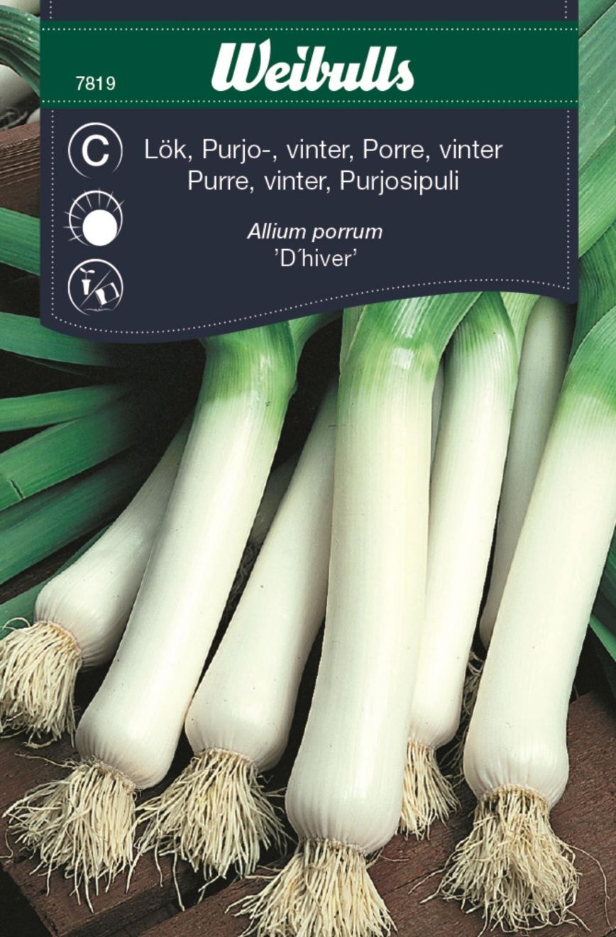 Weibulls Lök, purjo, vinter