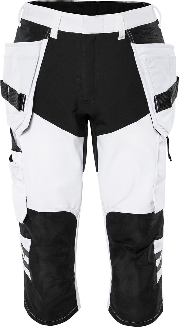 Fristads Håndverker piratbukser 2761 LWS Hvit / Svart C62