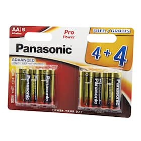5 8-pak Panasonic Pro Power AA-batterier