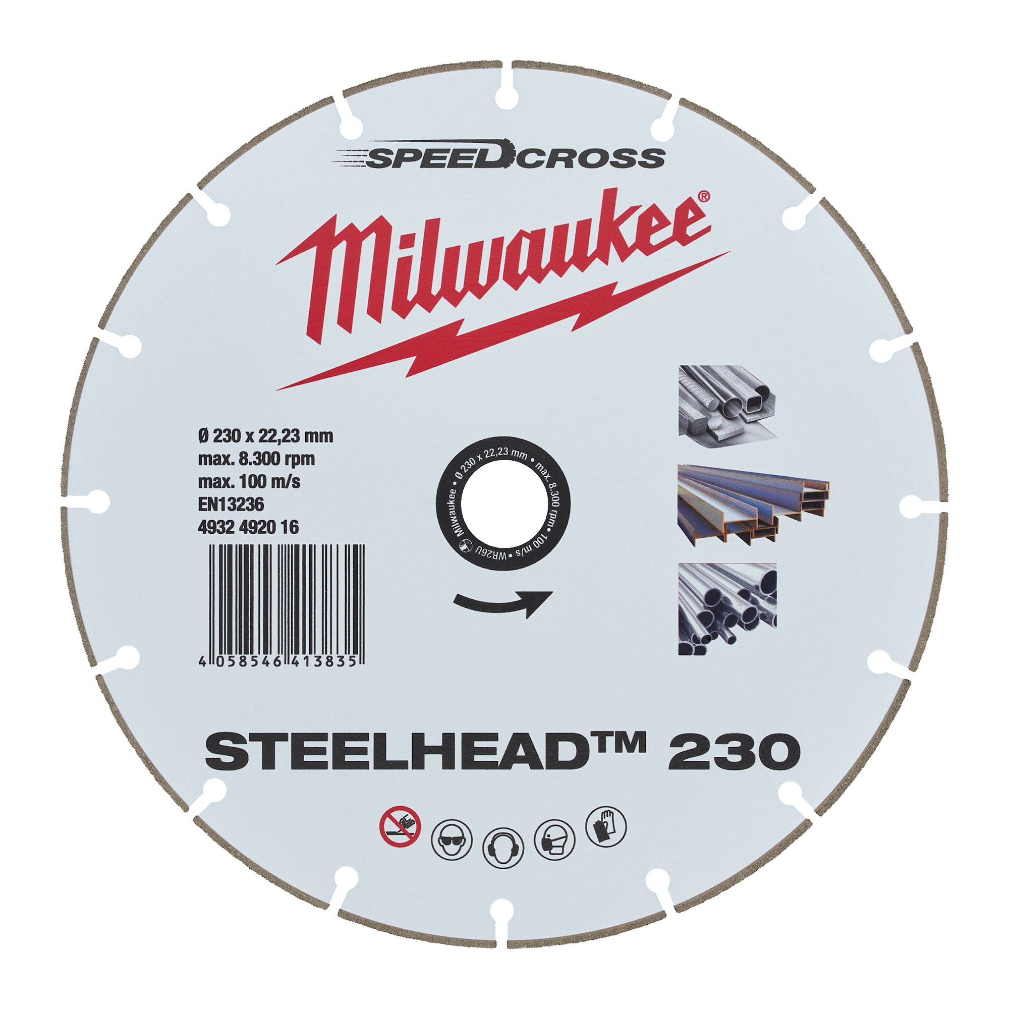 Milwaukee Diamantskiva Dh Steel Head 230