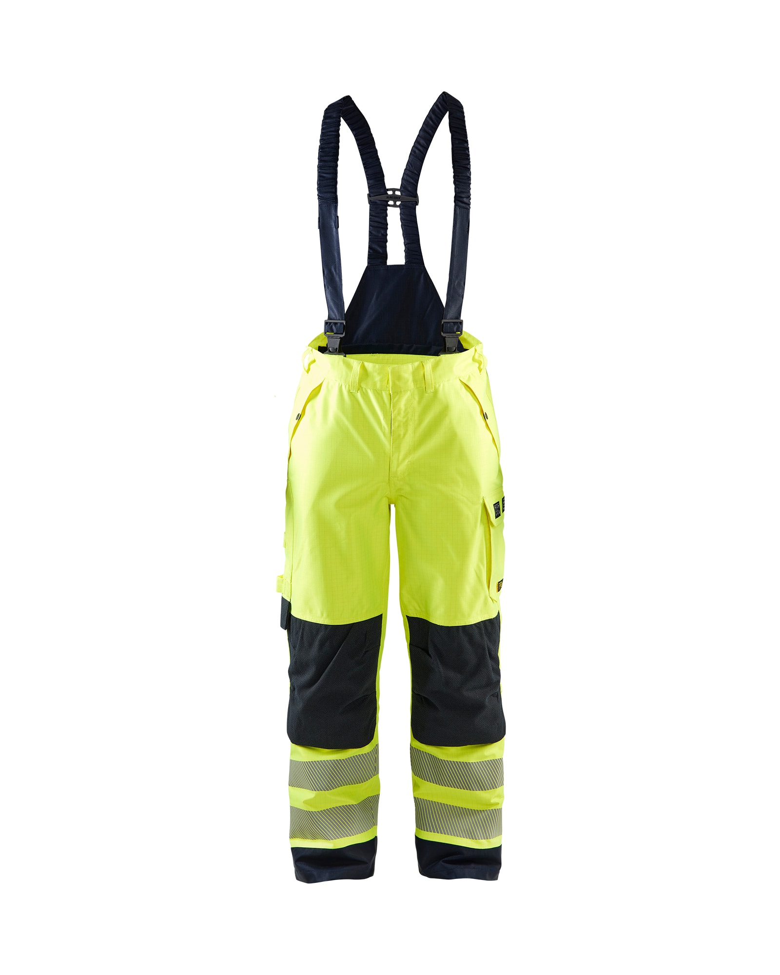 Blåkläder Multinorm Arbeitshose Shell High Vis Gelb/Marineblau - XXXL