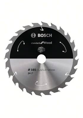 Bosch Standard for Wood -pyörösahanterä johdottomiin sahoihin 165 x 1,5 / 1 x 20 T24