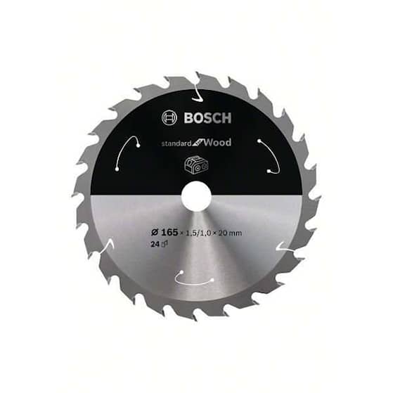 Bosch Standard for Wood-rundsavklinge til batteridrevne save 165x1,5/1x20 T24