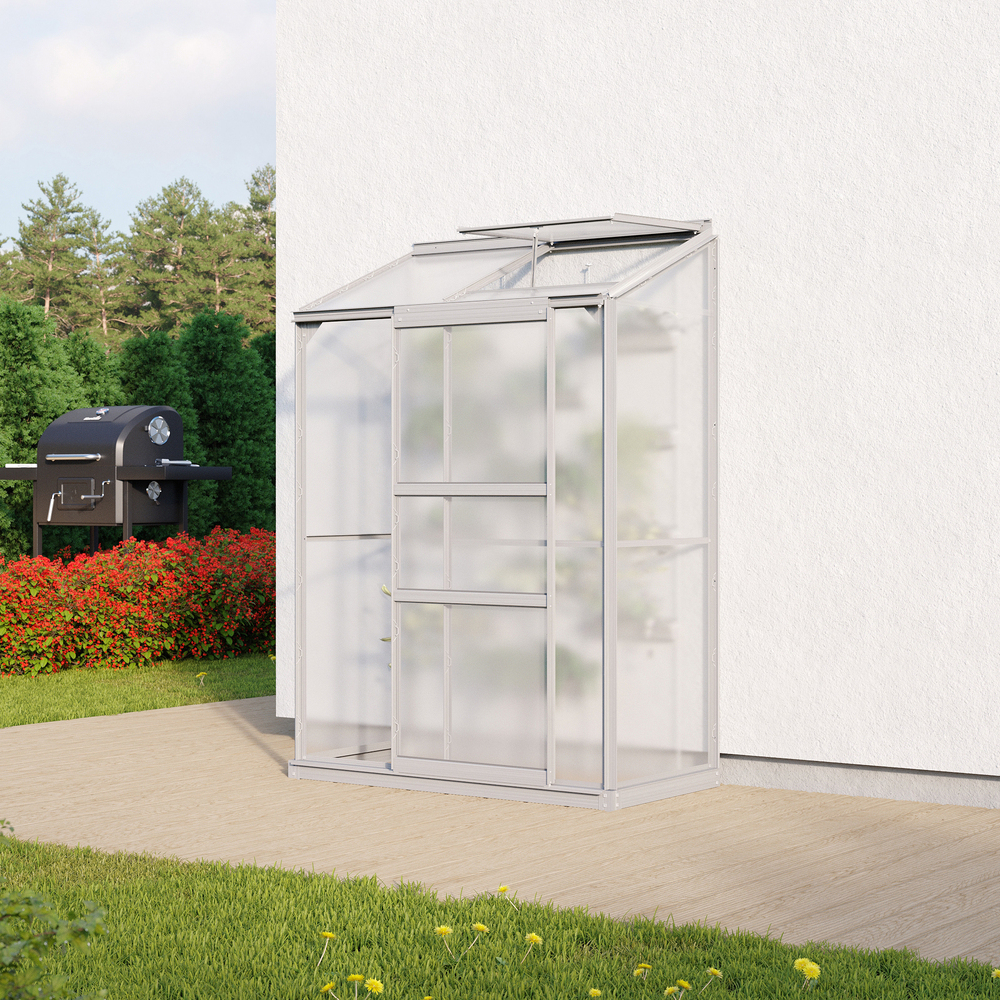 Vitavia Ida 900 Växthus - 0,9 m2 Obehandlad 4mm Poly / Polytak